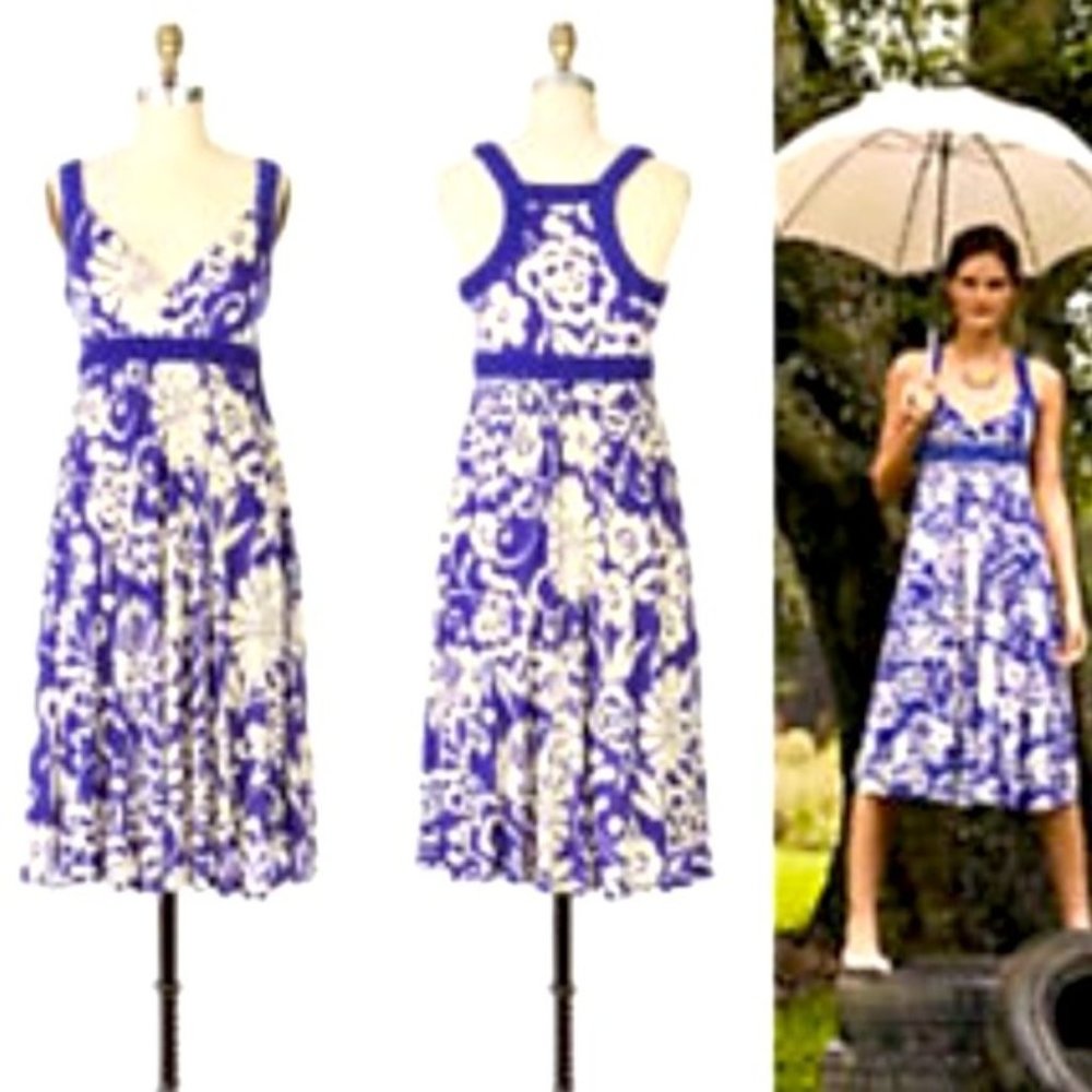 Anthropologie Ric Rac Murmuring Reeds Dress, Size M